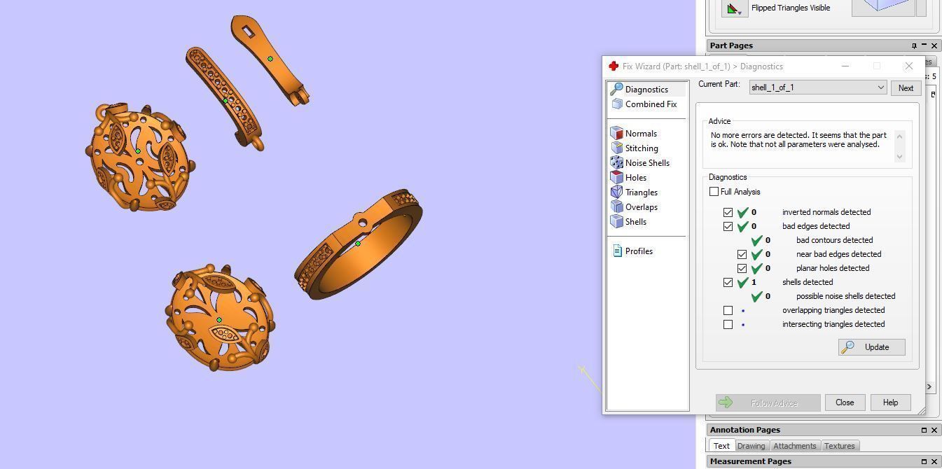 Ring and Earrings  3D print model_12