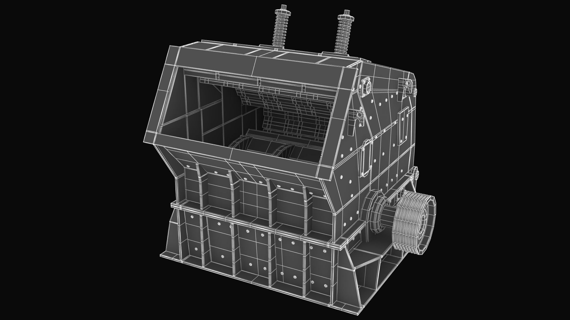 Impact Crusher 3D model_12
