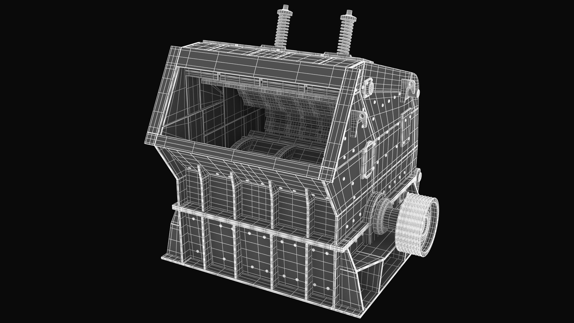 Impact Crusher 3D model_13