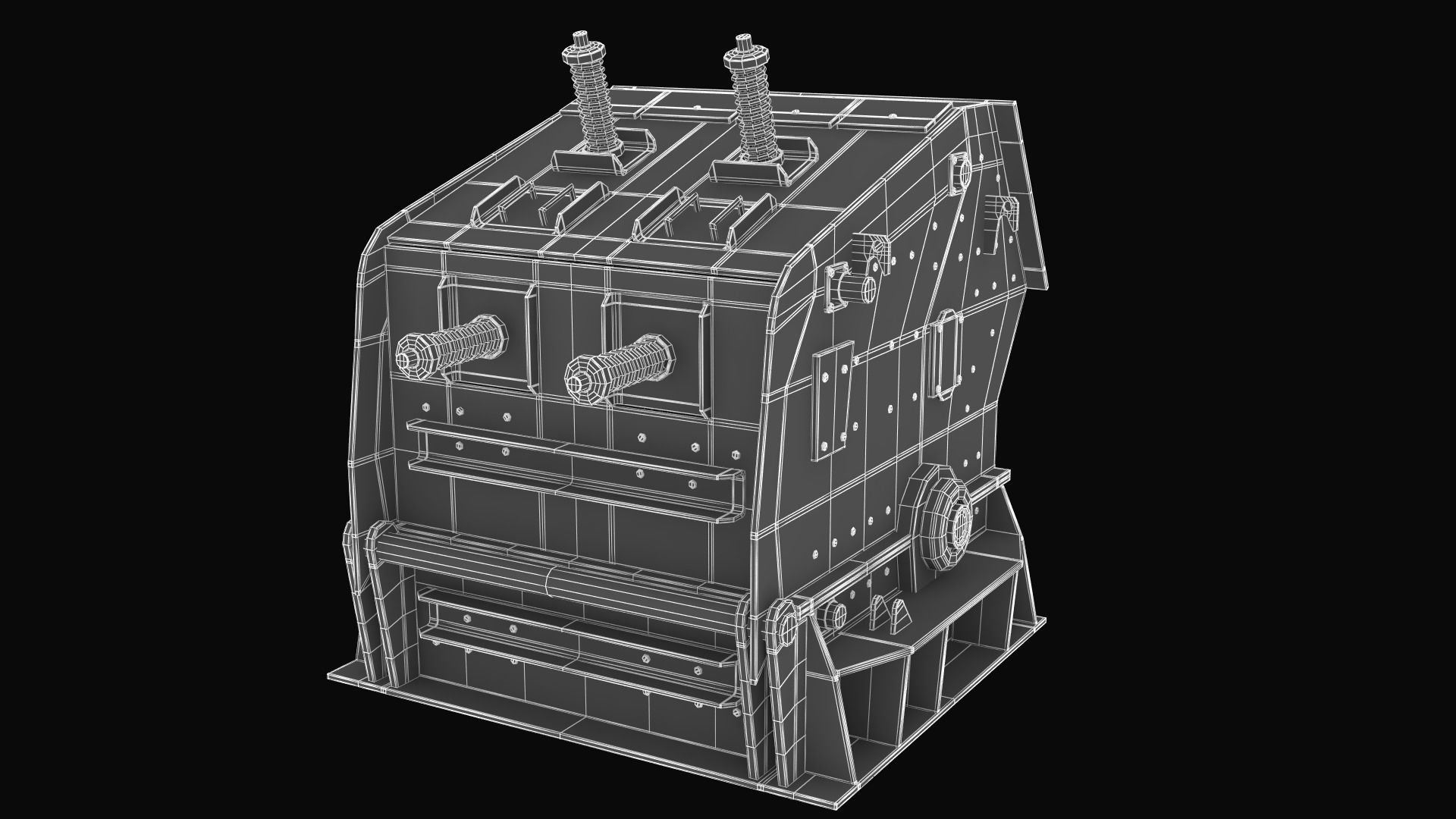 Impact Crusher 3D model_14