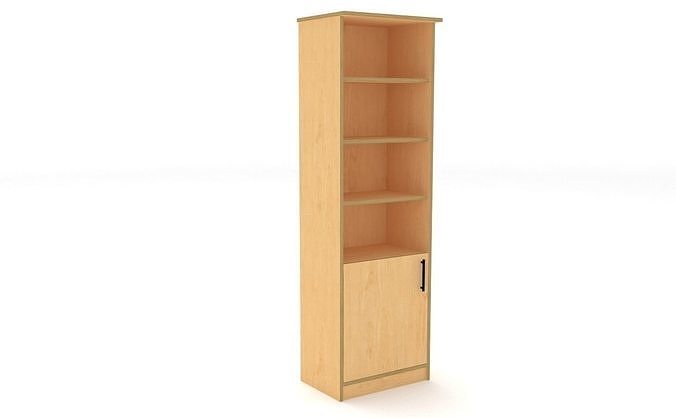 bookshelf 1 cover plywood Low-poly 3D model