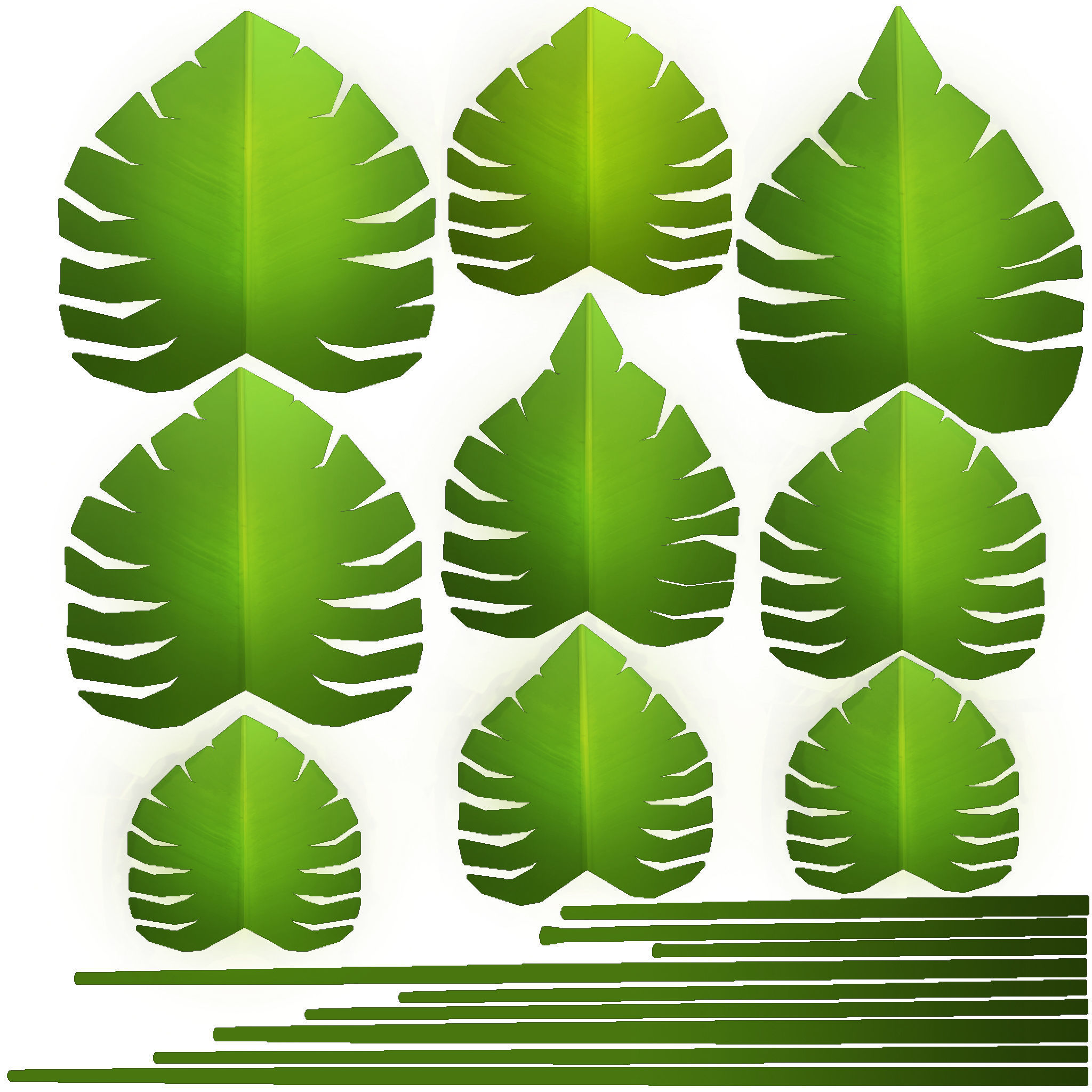 Stylized bush Low-poly 3D model_11