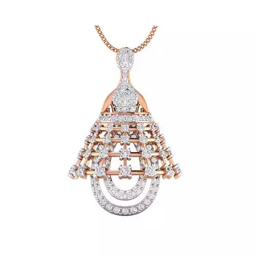 pendant-1101 elegant pendant with diamonds