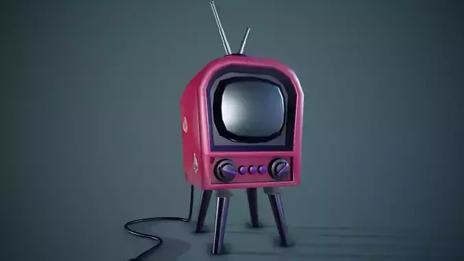 Stylized Retro Tv - Tutorial Included