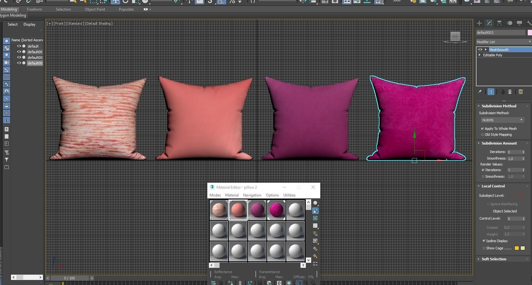 Decorative pillows 026 set 3D model_8