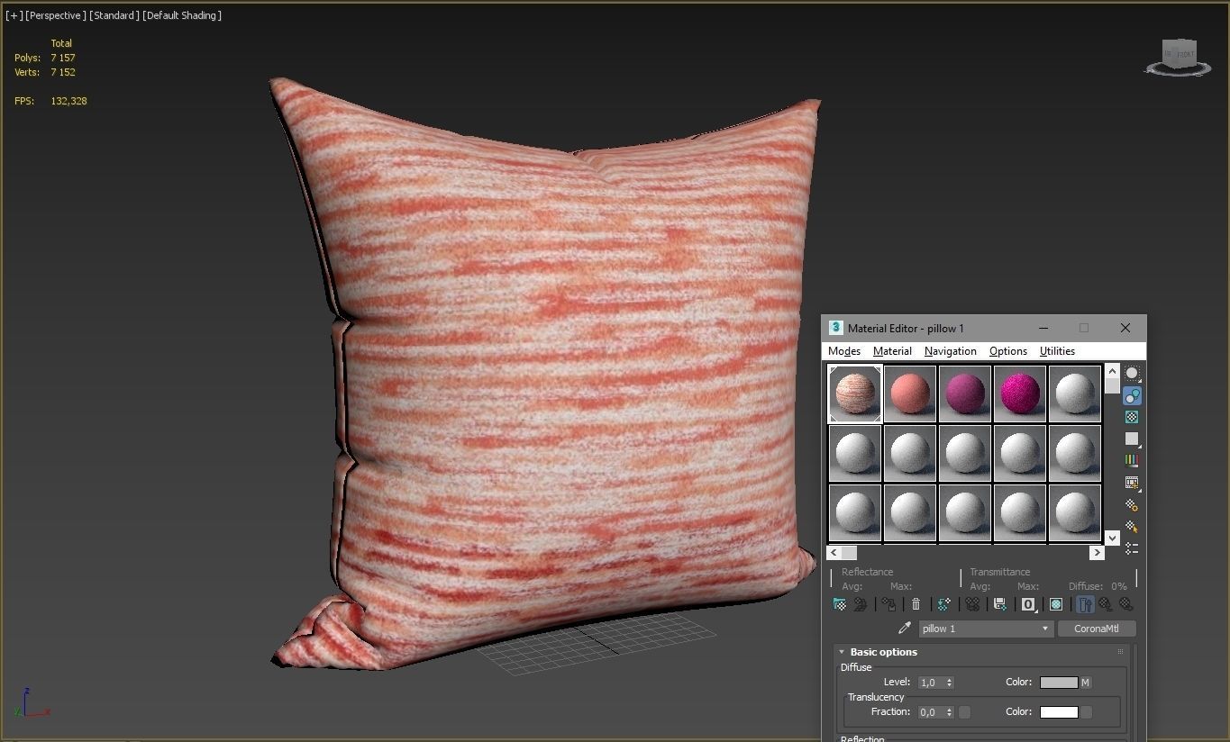 Decorative pillows 026 set 3D model_3