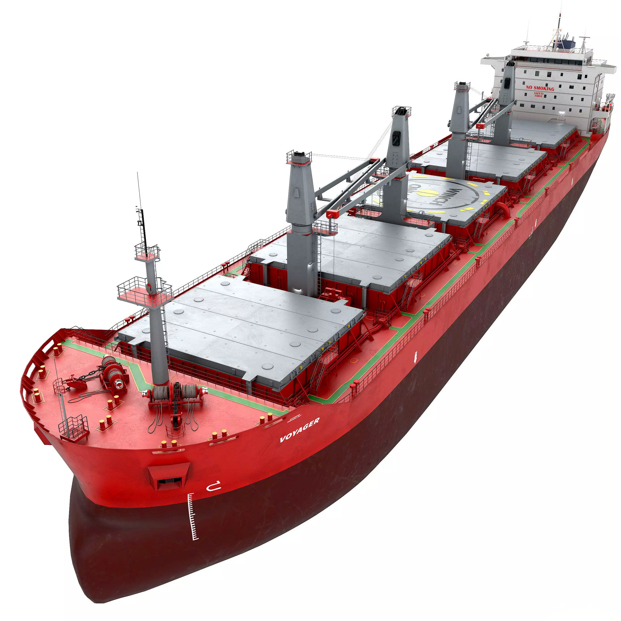 Bulk carrier  3D model_0