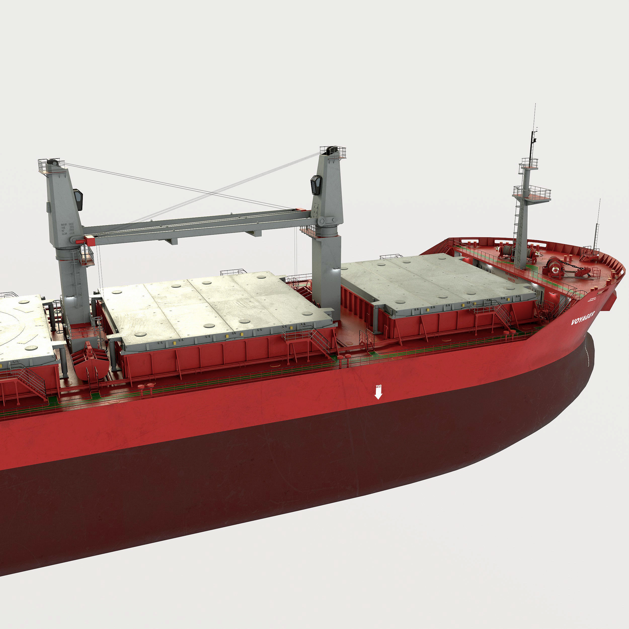 Bulk carrier  3D model_3