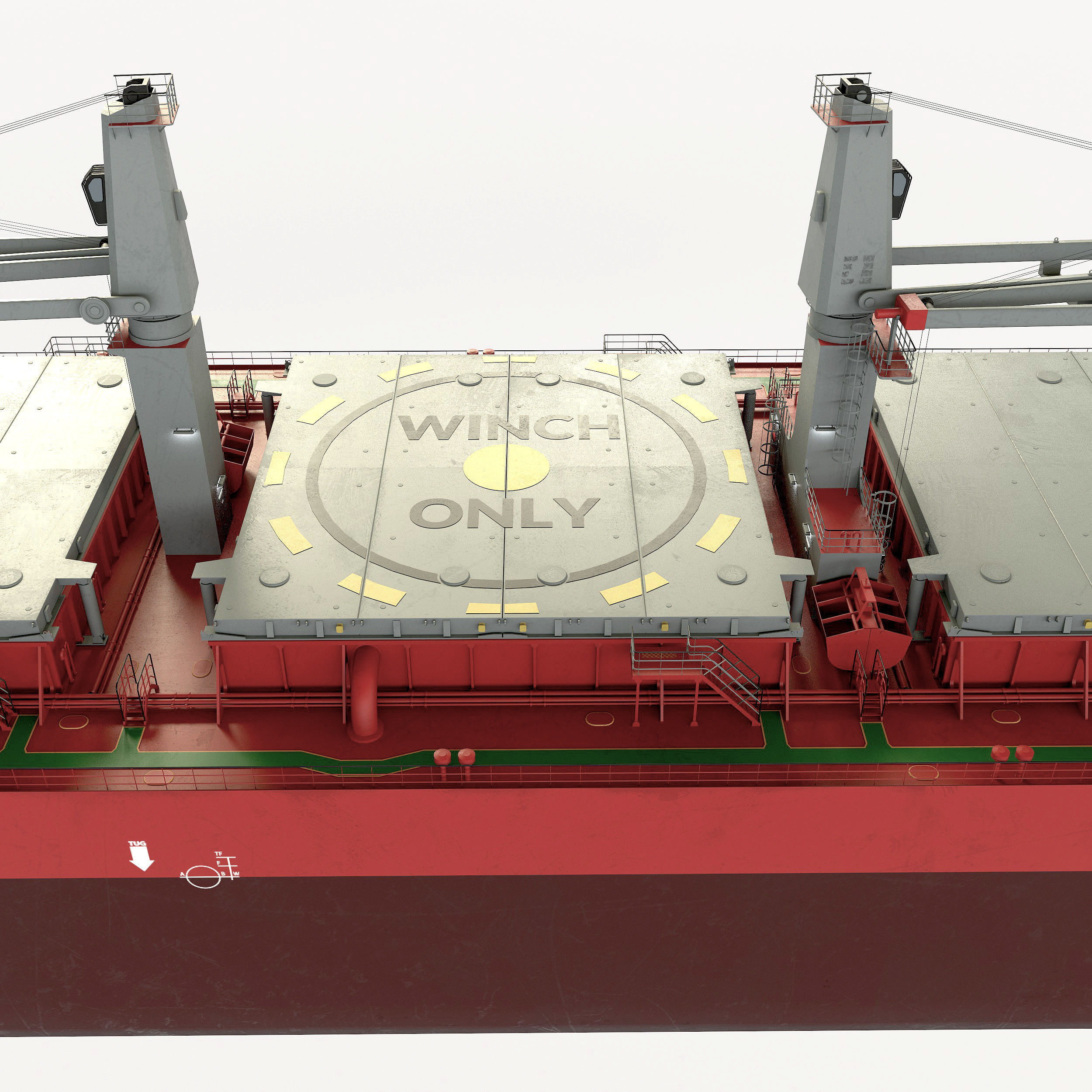 Bulk carrier  3D model_2