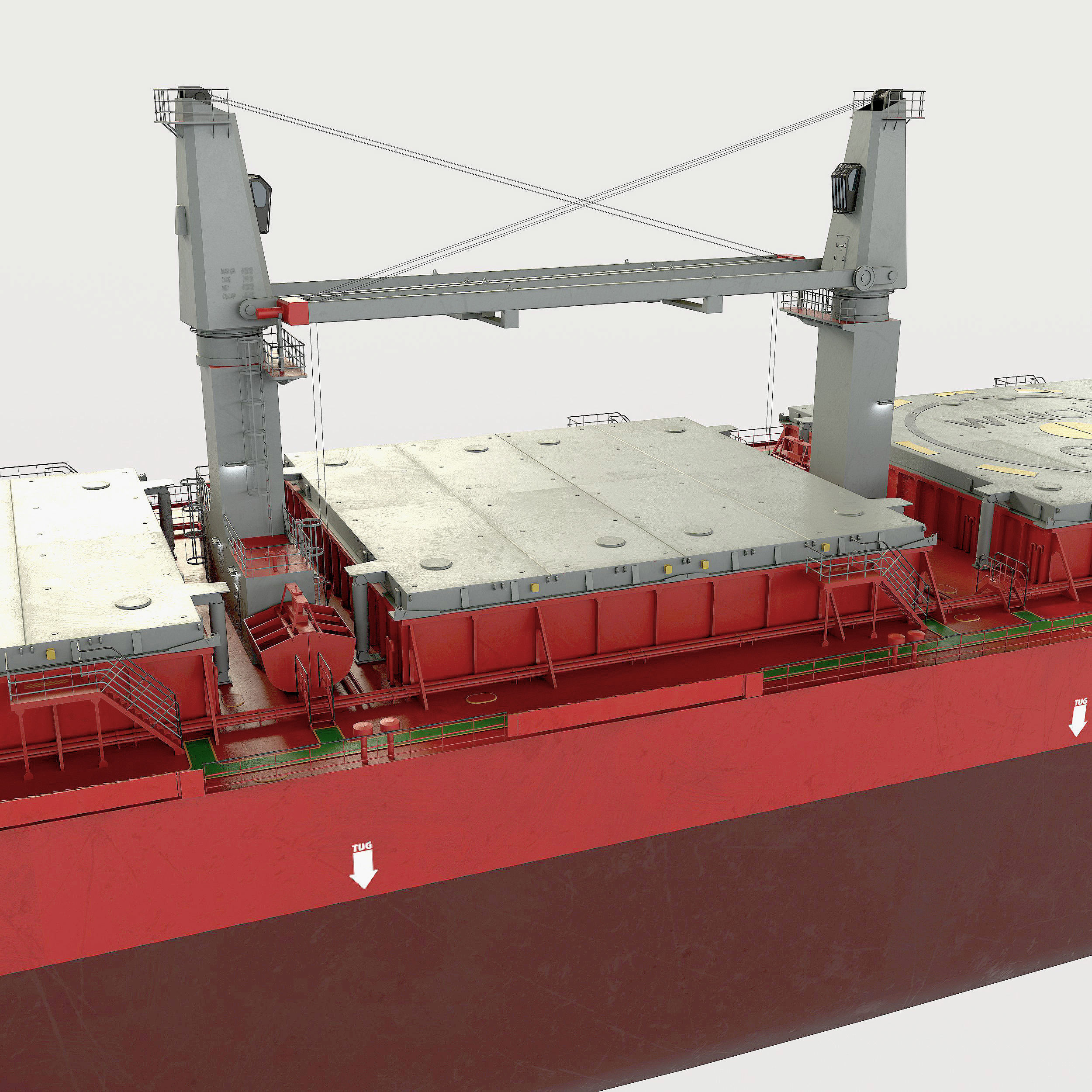 Bulk carrier  3D model_1