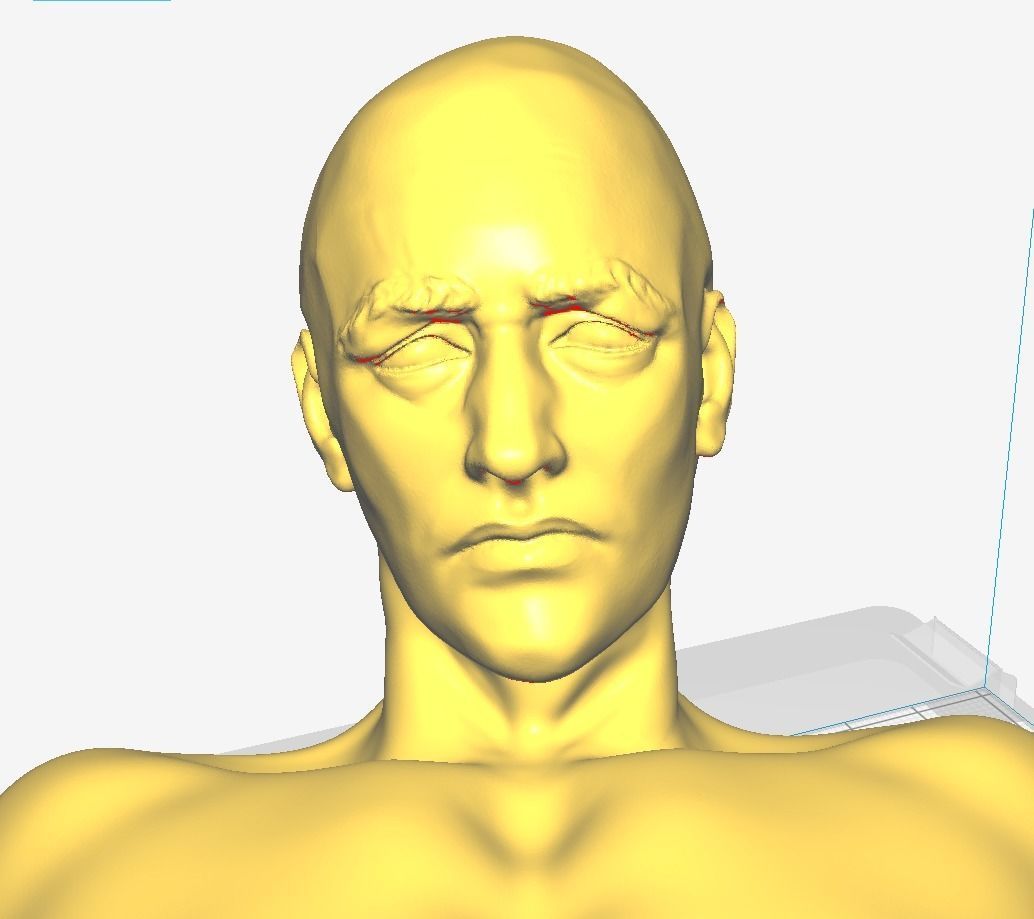 Man coming out of wall inspired by Matteo Pugliese  Art piece 3D print model_3