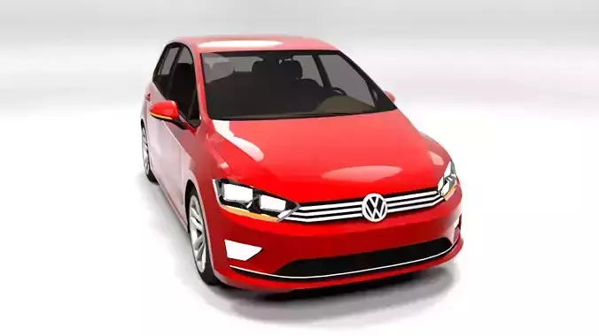 GOLF SPORTSVAN LOWPOLY