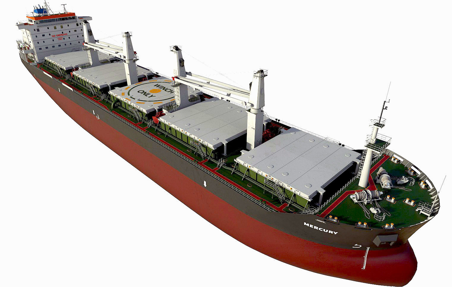 Bulk carrier  3D model_1