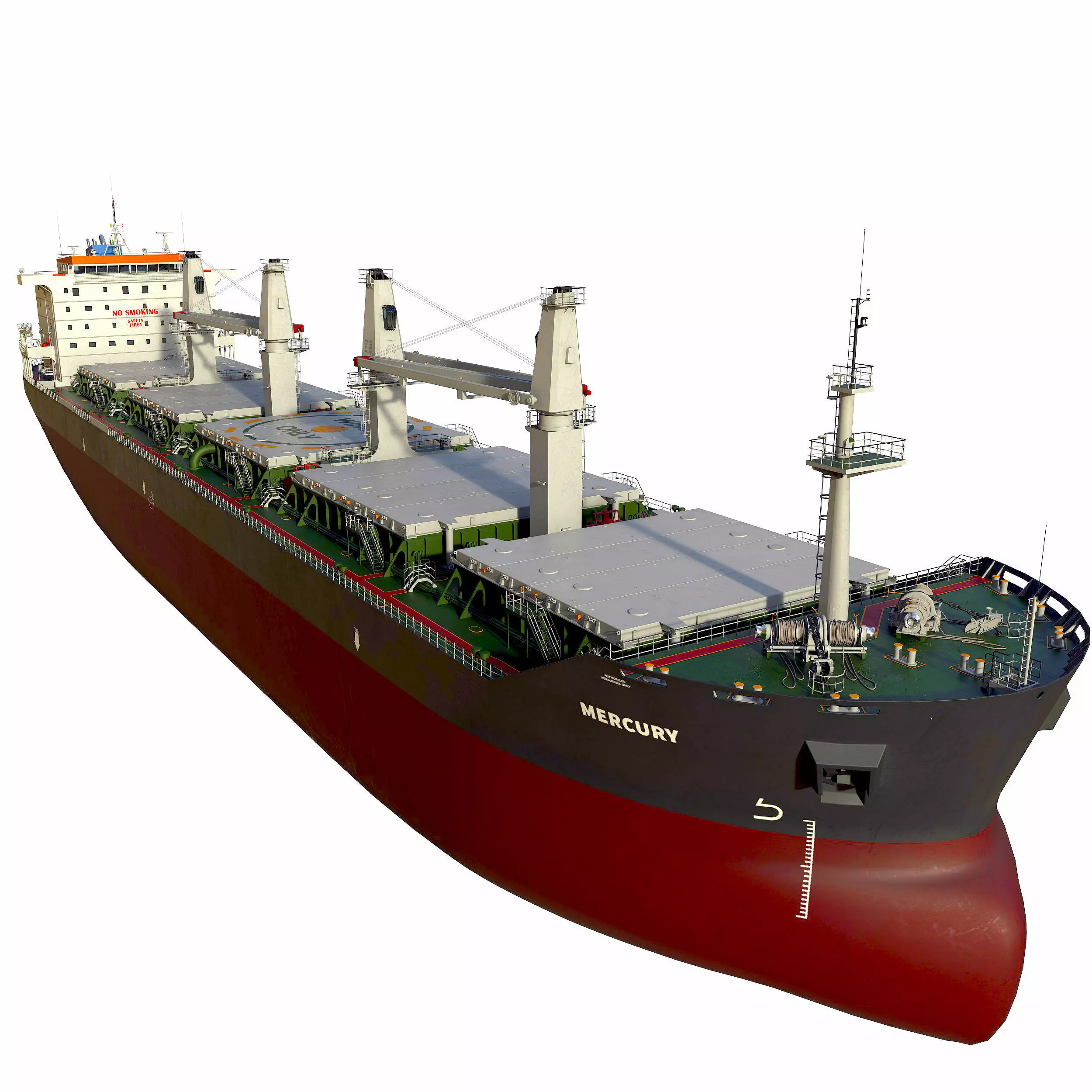 Bulk carrier  3D model_0