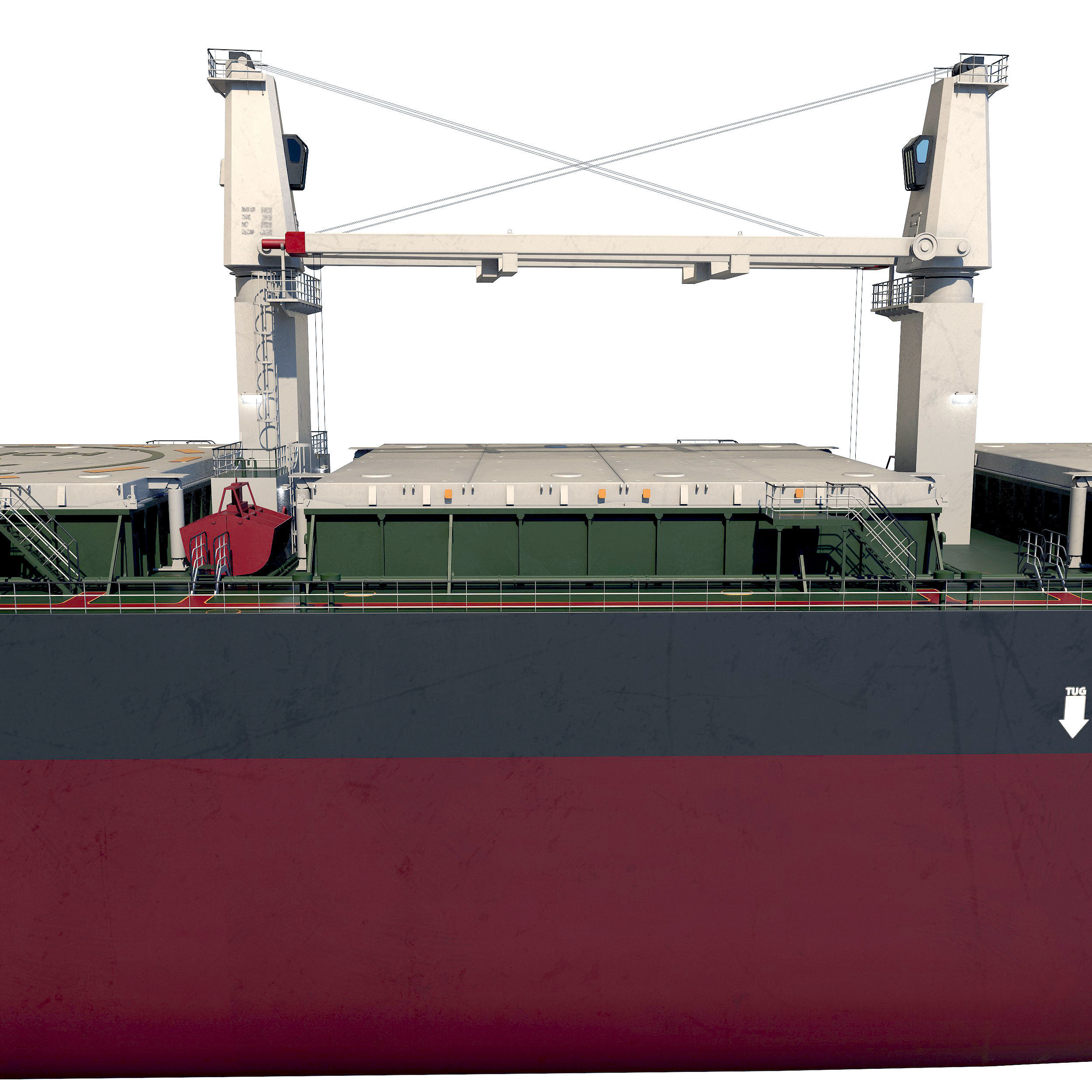 Bulk carrier  3D model_11