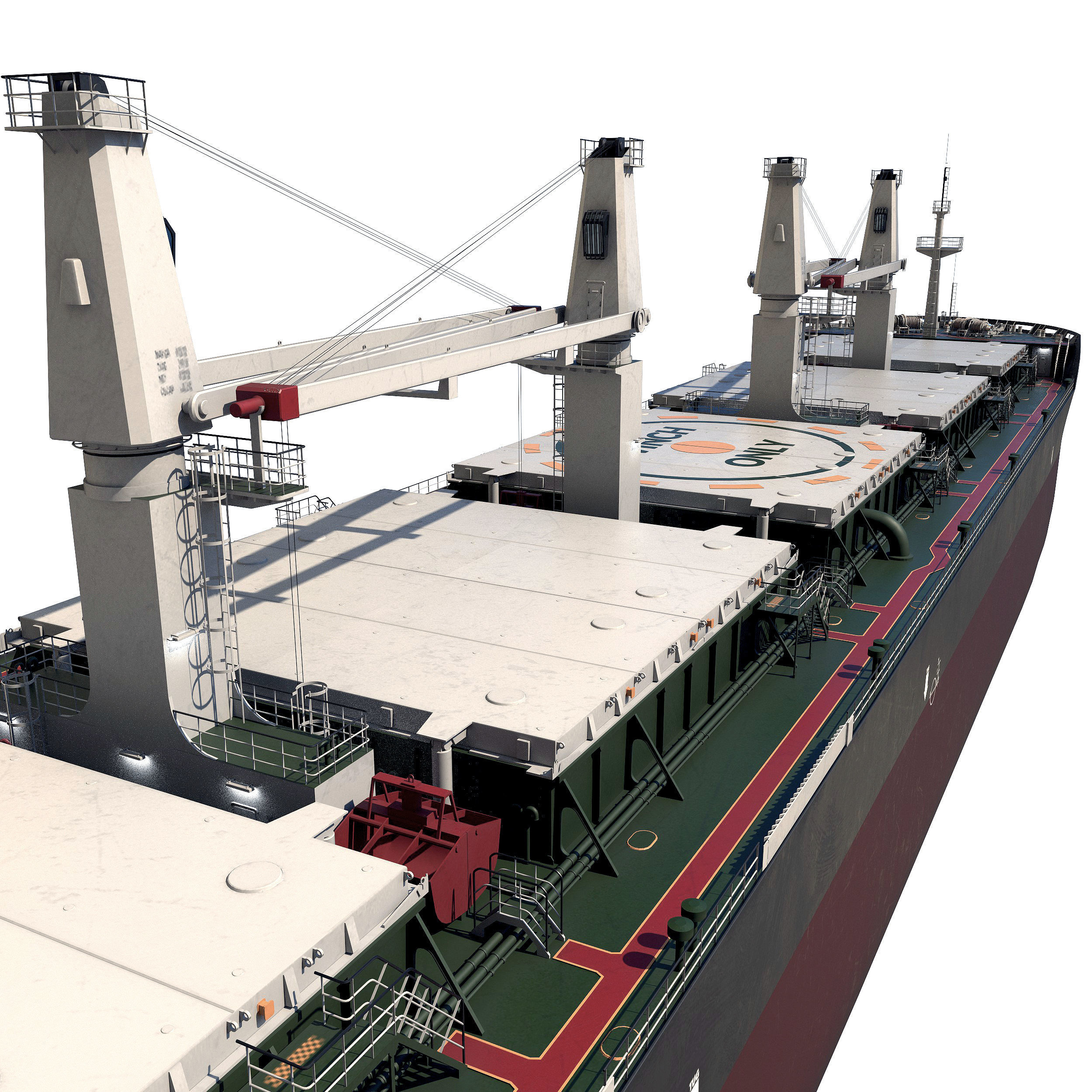 Bulk carrier  3D model_19