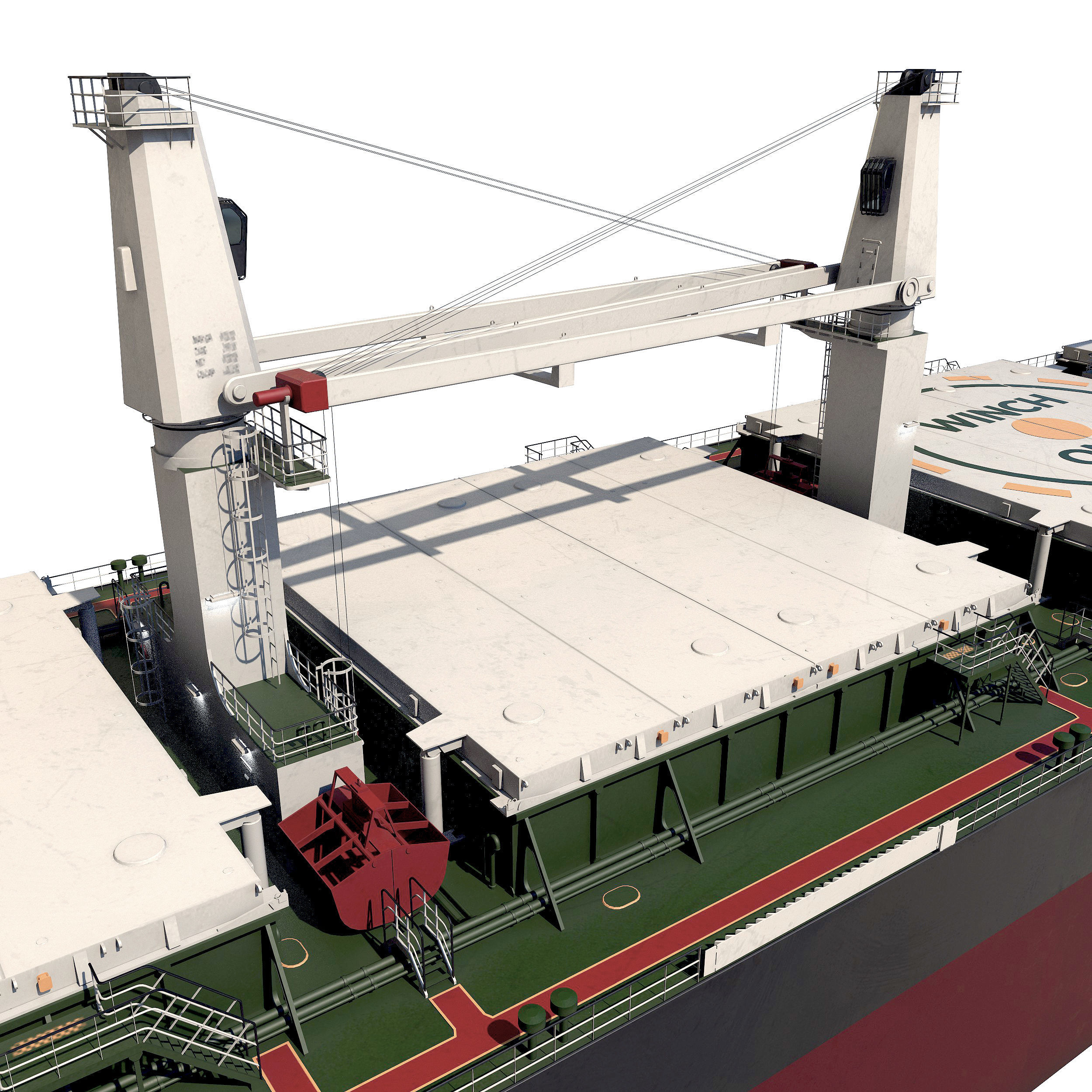 Bulk carrier  3D model_20