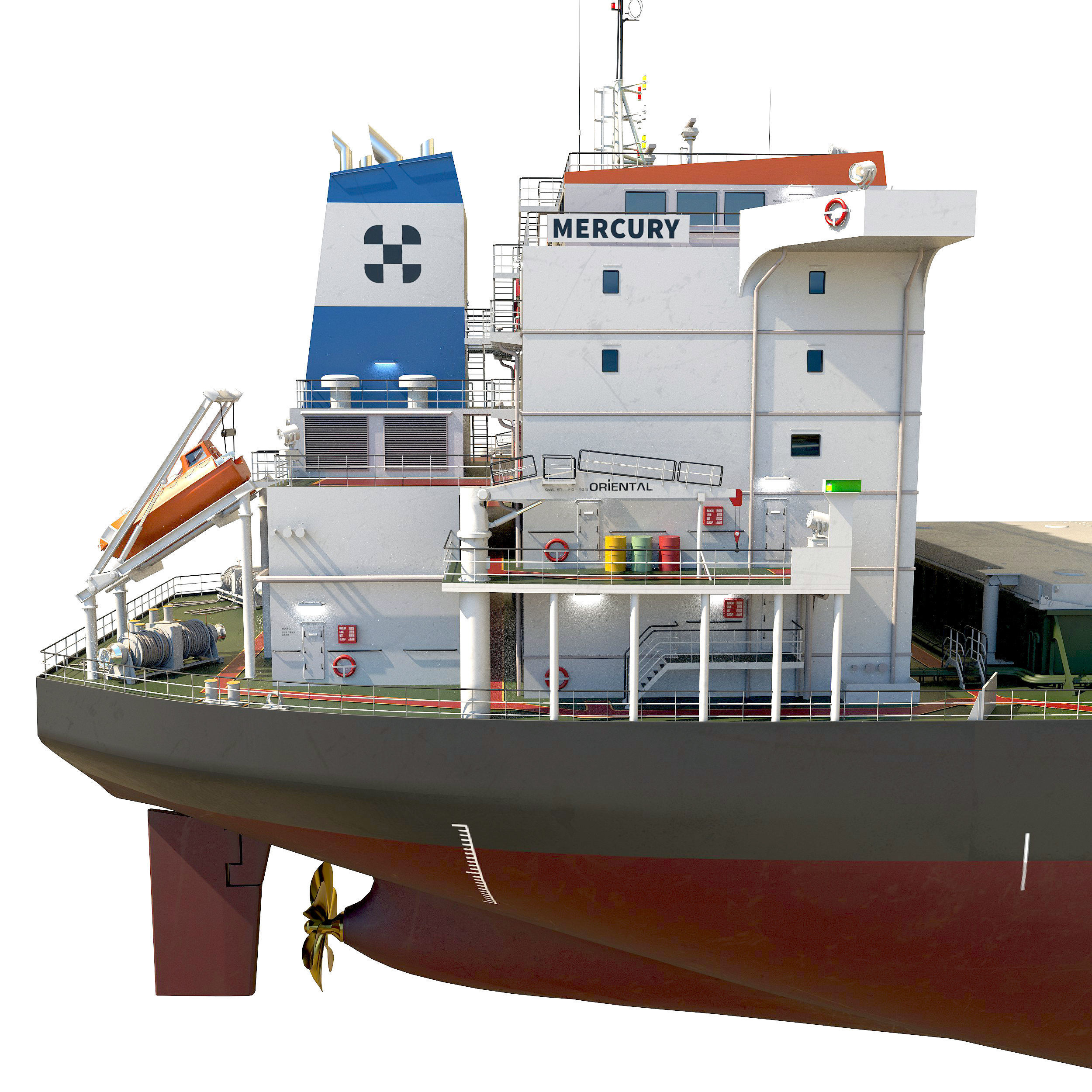 Bulk carrier  3D model_17