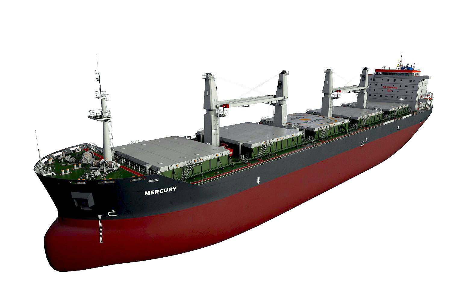 Bulk carrier  3D model_14