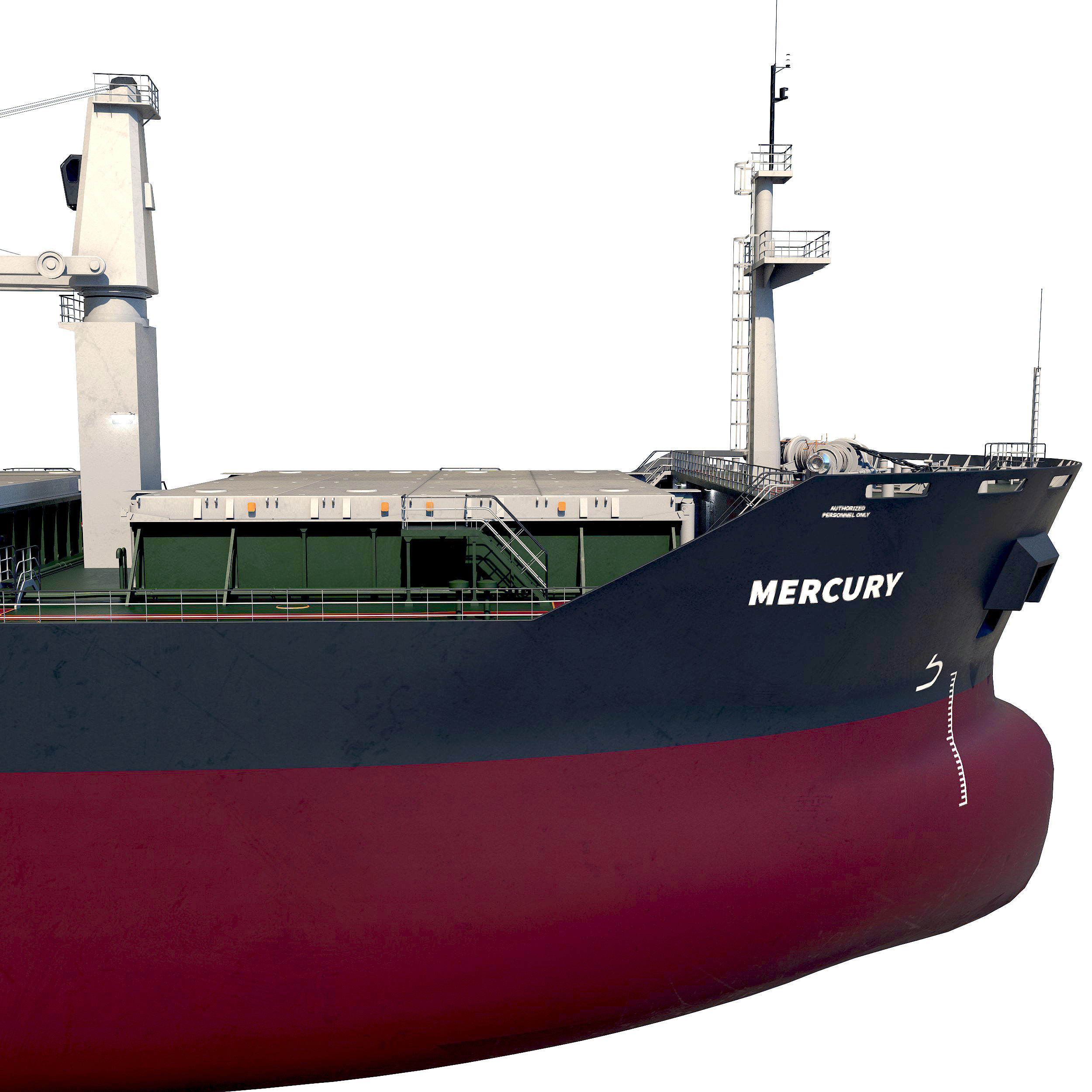 Bulk carrier  3D model_12