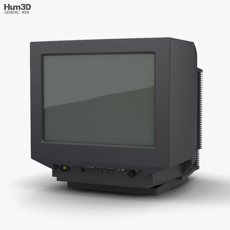 Generic CRT TV 3D model CGTrader