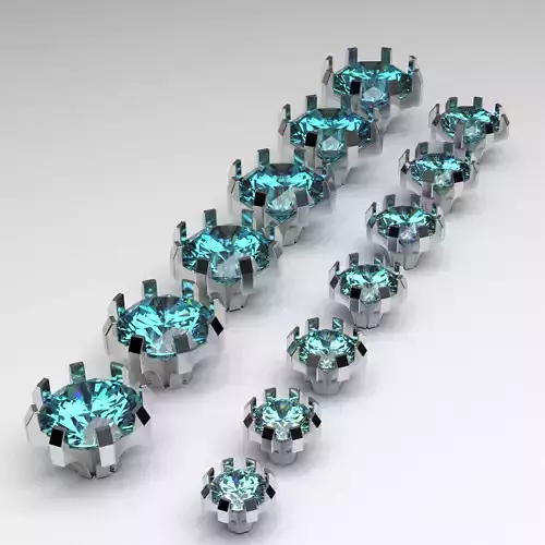 A package of ring heads engagement anniversary 8 prong printable