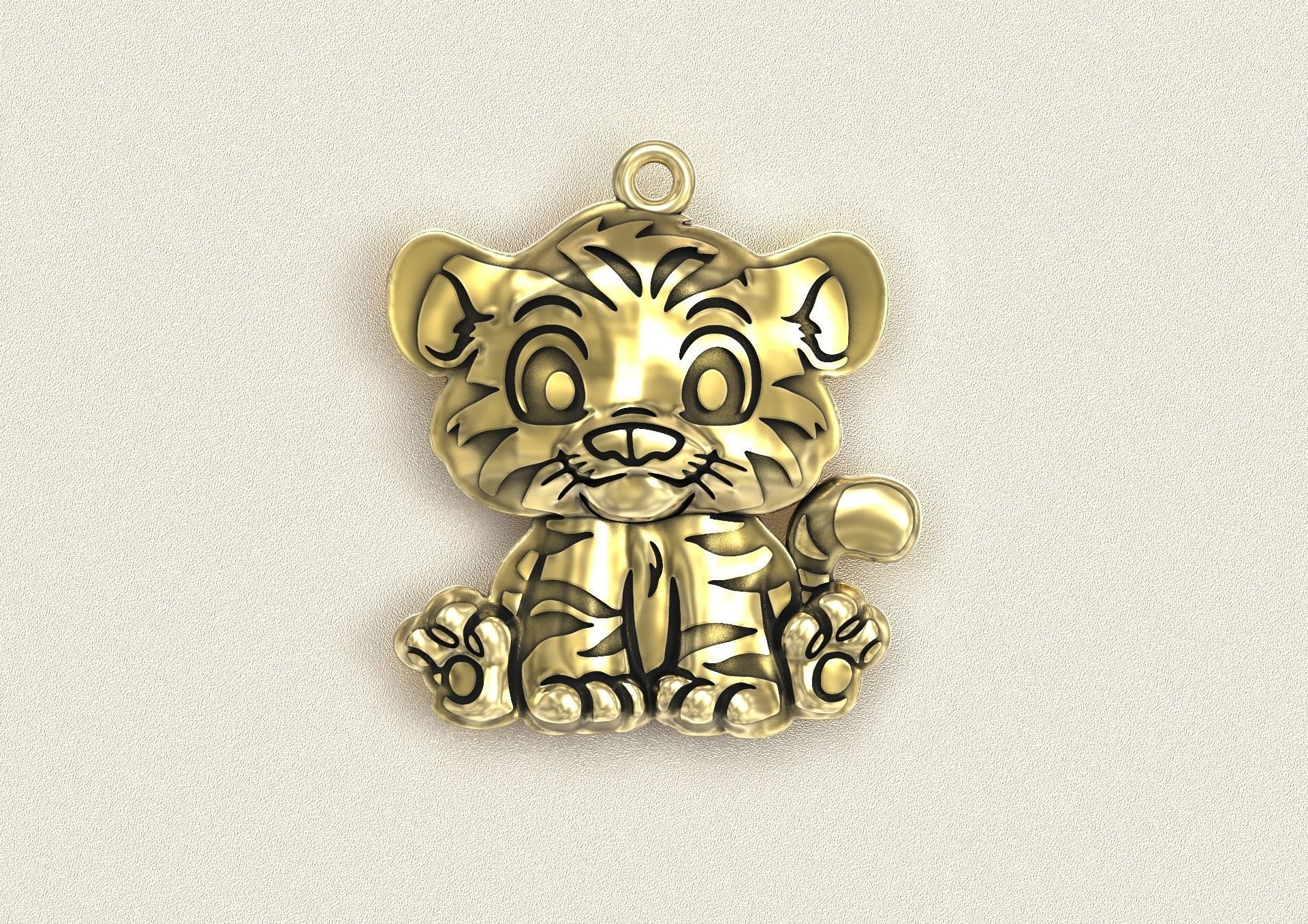 Tiger cub 3D print model_4