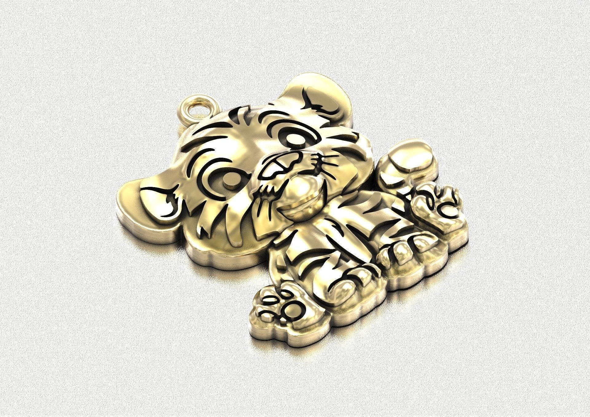 Tiger cub 3D print model_10