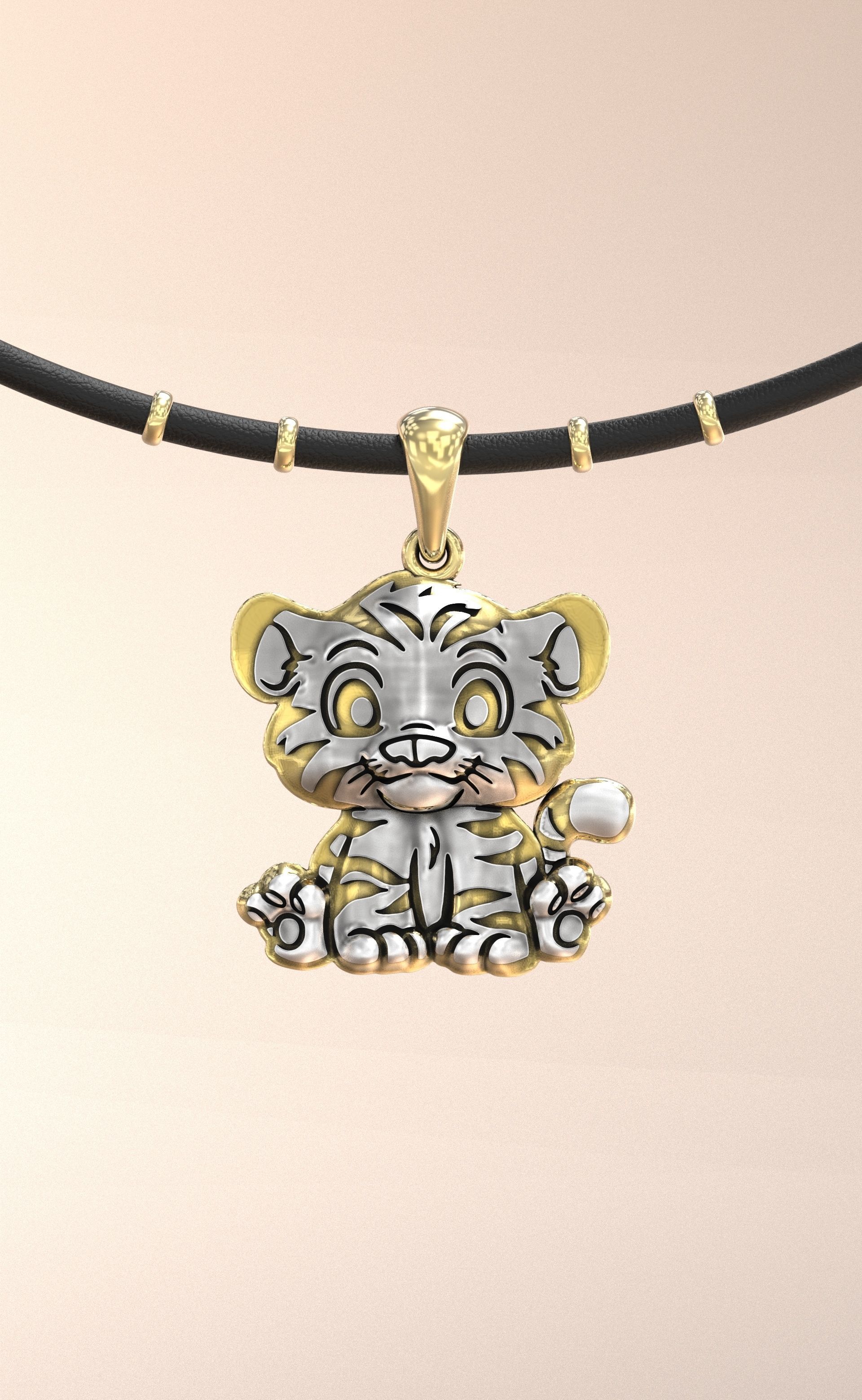 Tiger cub 3D print model_3