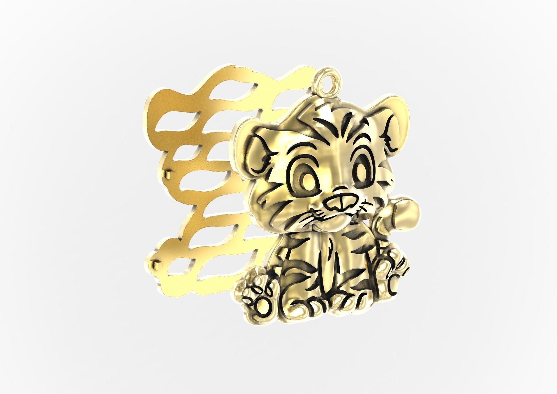 Tiger cub 3D print model_5