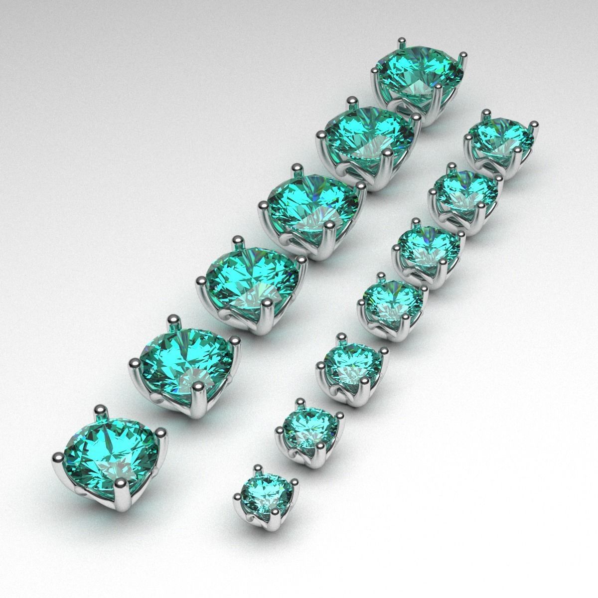 A package of engagement anniversary 4 prong printable ring heads 3D print model_2