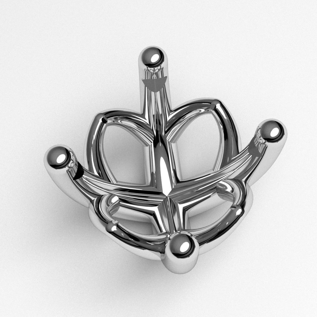 A package of engagement anniversary 4 prong printable ring heads 3D print model_3