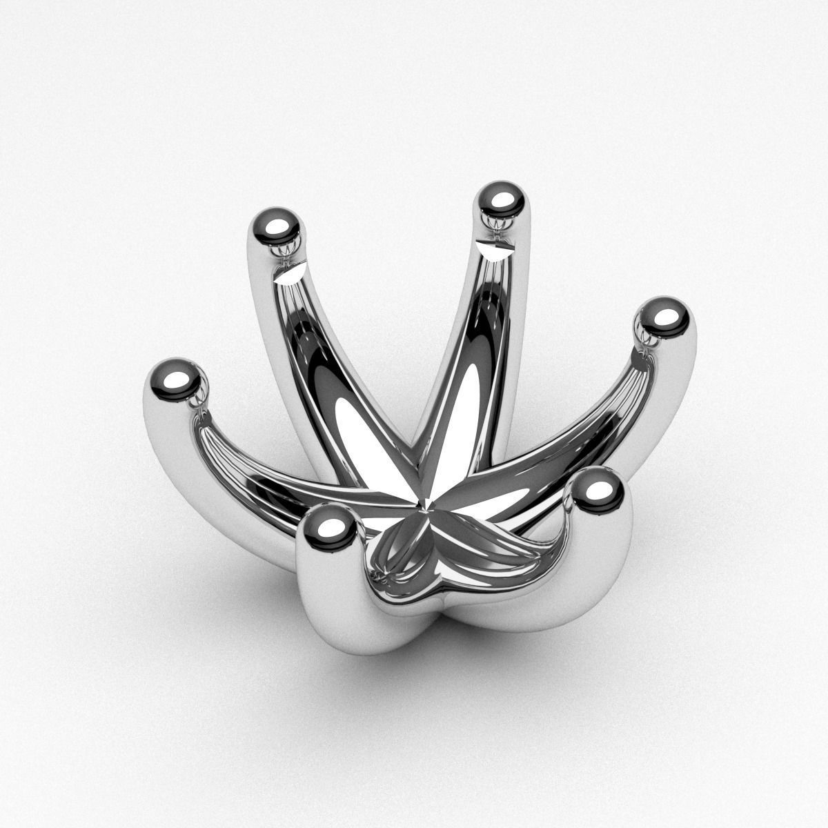 A package of solitaire ring heads engagement 6 prong printable 3D print model_2