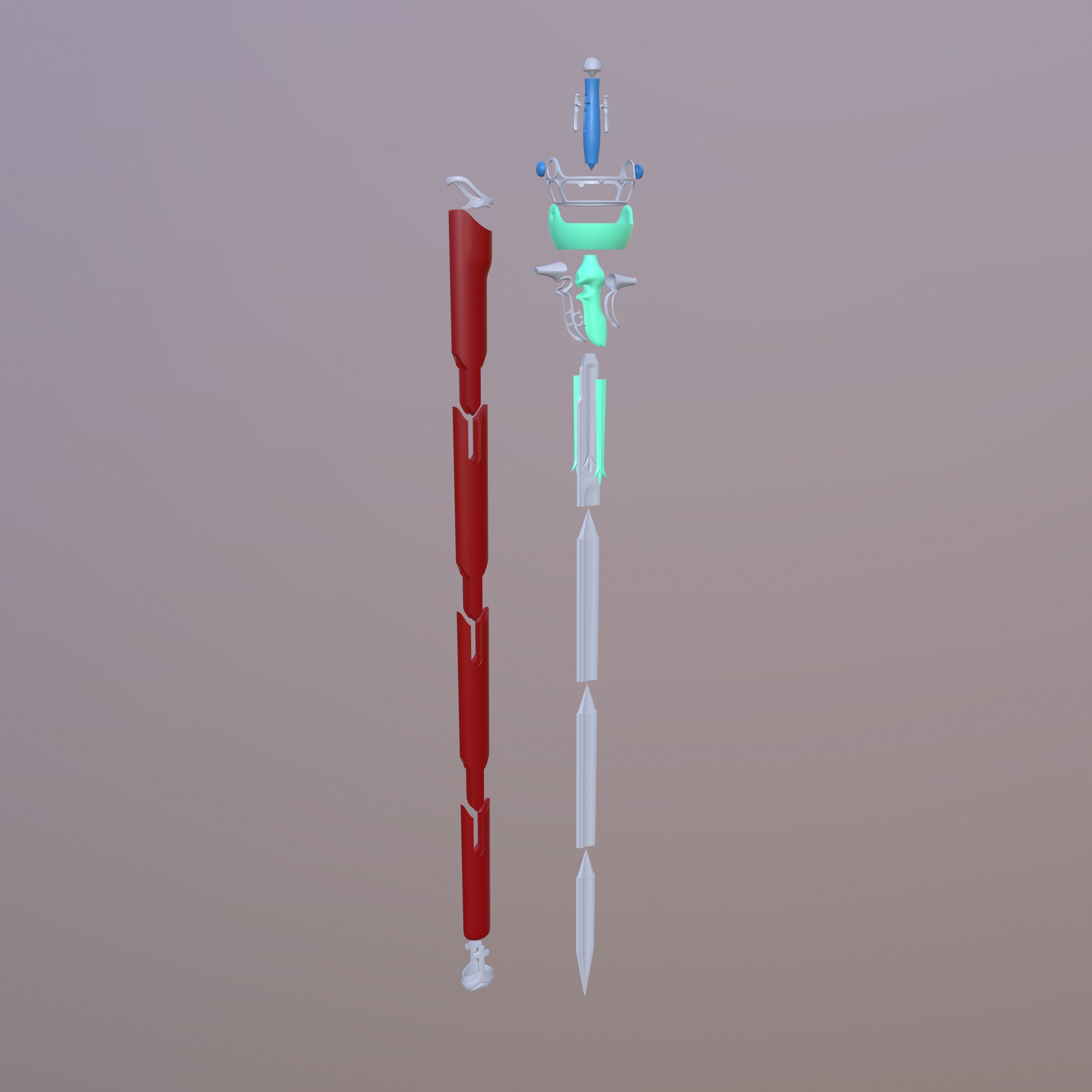 Sword Art Online Lambent Light Rapier 3D print model_2