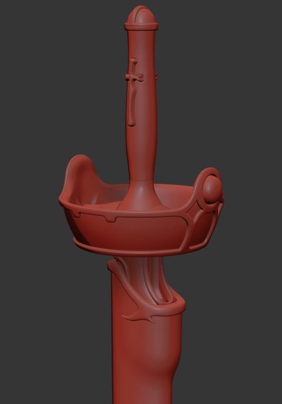 Sword Art Online Lambent Light Rapier 3D print model_10