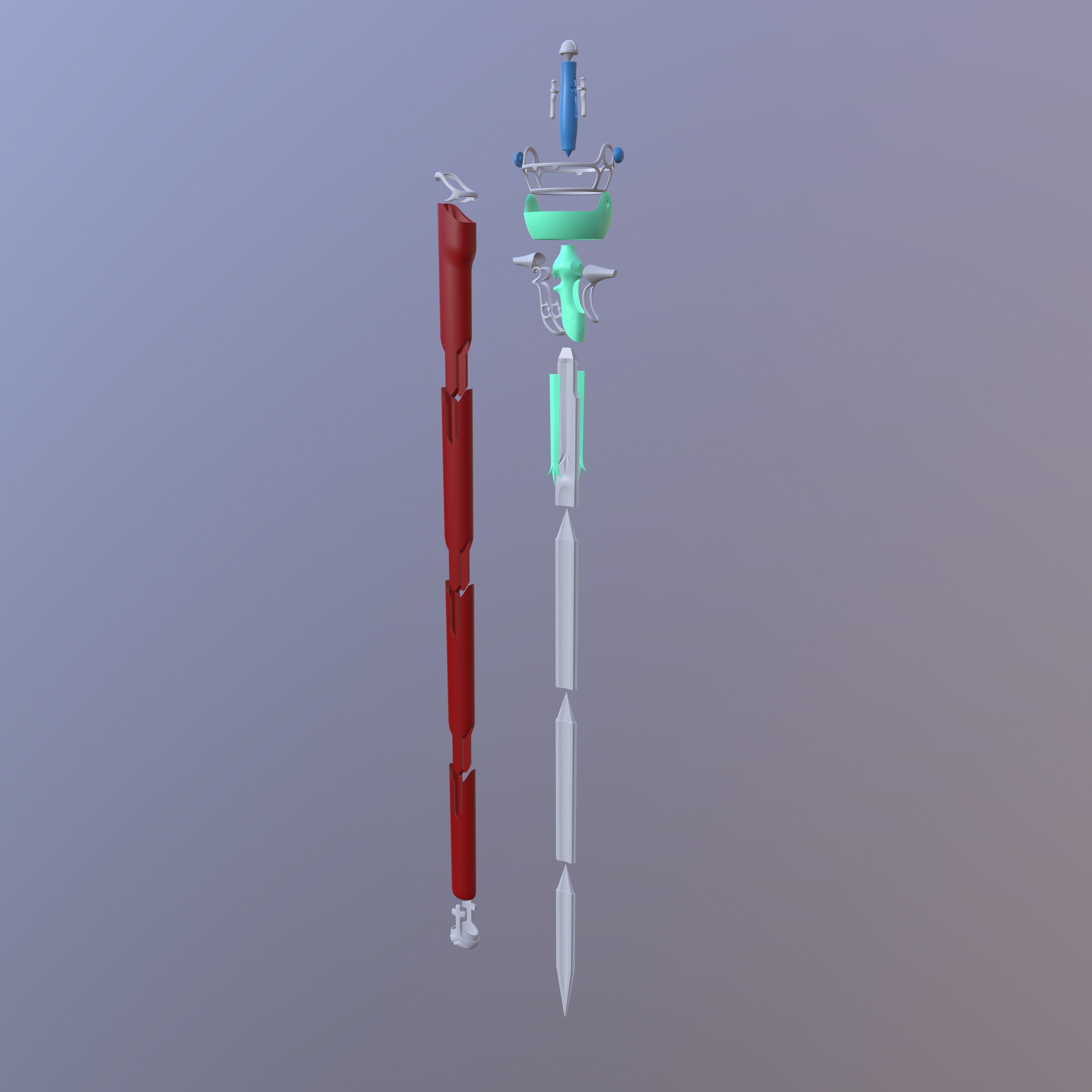 Sword Art Online Lambent Light Rapier 3D print model_3