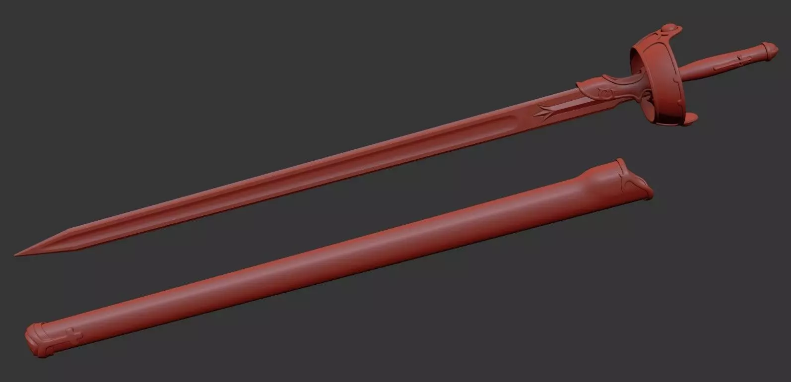 Sword Art Online Lambent Light Rapier 3D print model_0