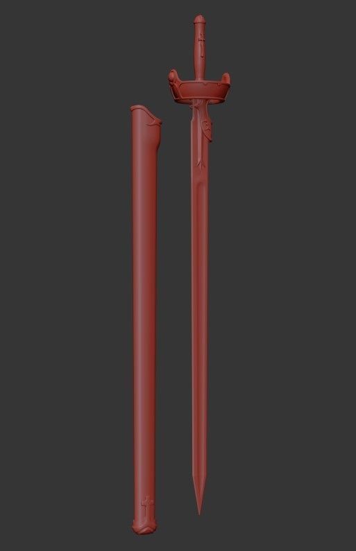 Sword Art Online Lambent Light Rapier 3D print model_4