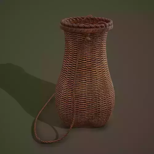 Medieval Style Wicker Basket One