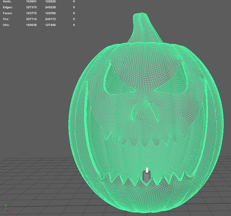 Pumpkin v06 2020 3D model_9
