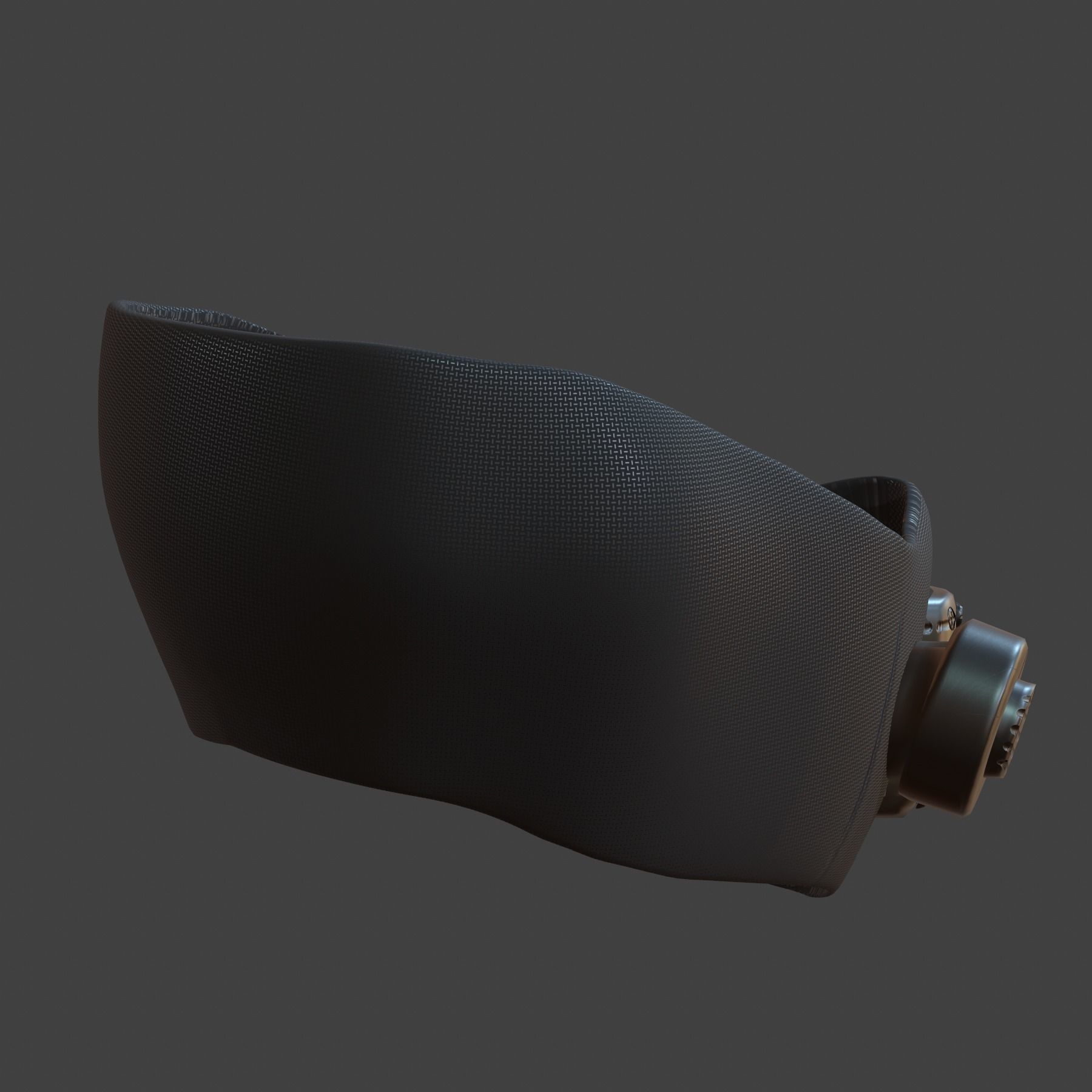 Gas mask helmet 3d model scifi Low-poly  Low-poly 3D model_5