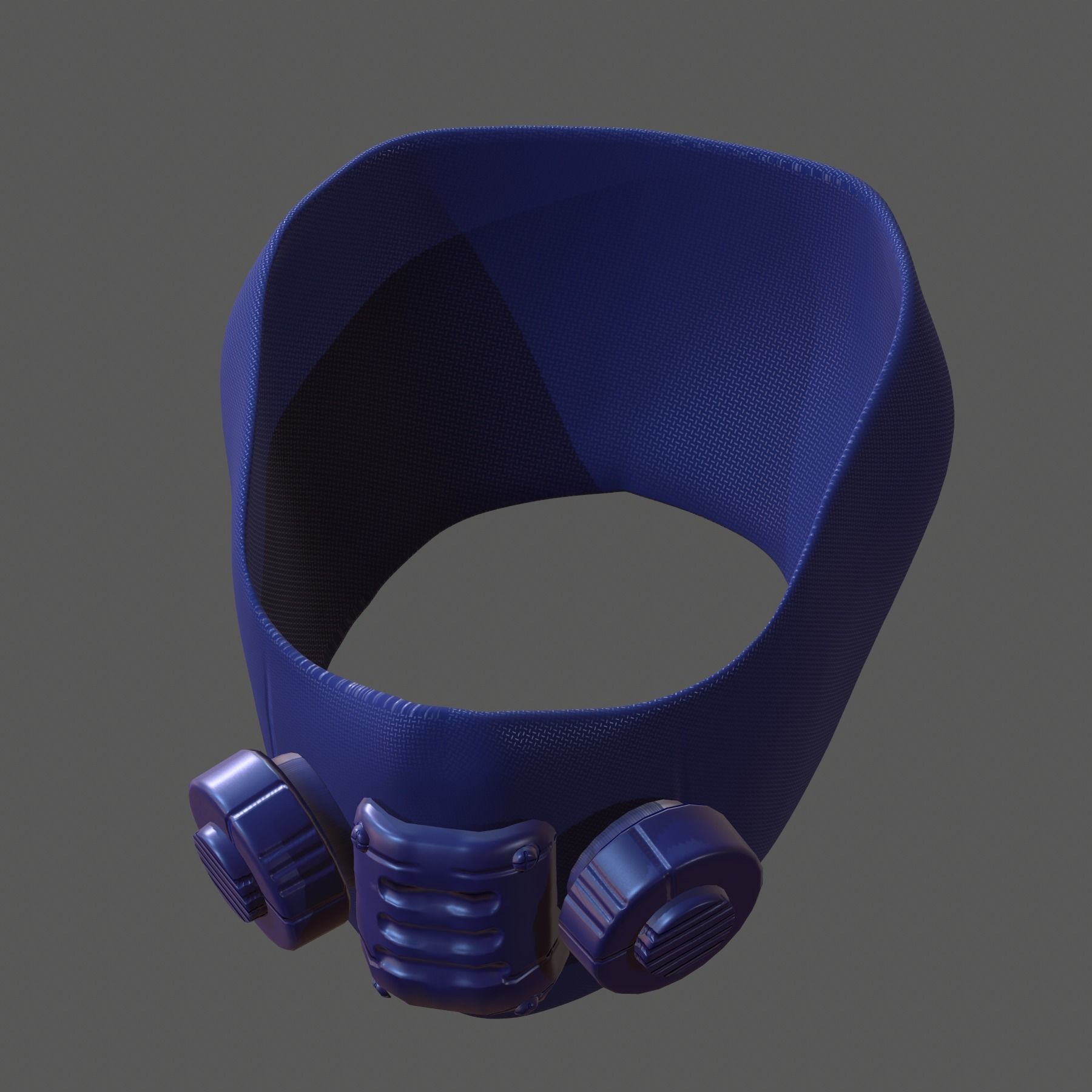 Gas mask helmet 3d model scifi Low-poly Low-poly 3D model_8
