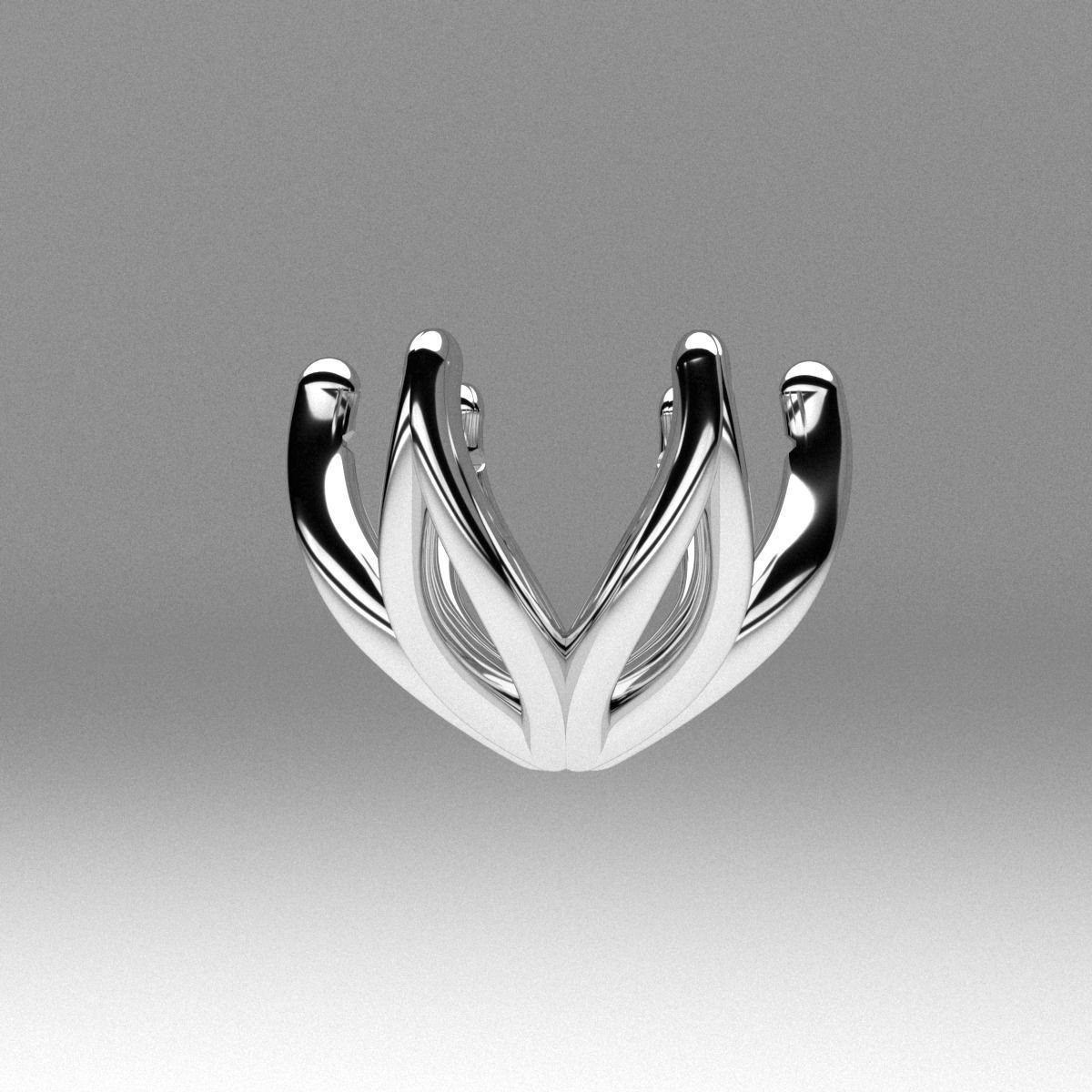 A package of solitaire ring heads engagement 6 prong printable 3D print model_2