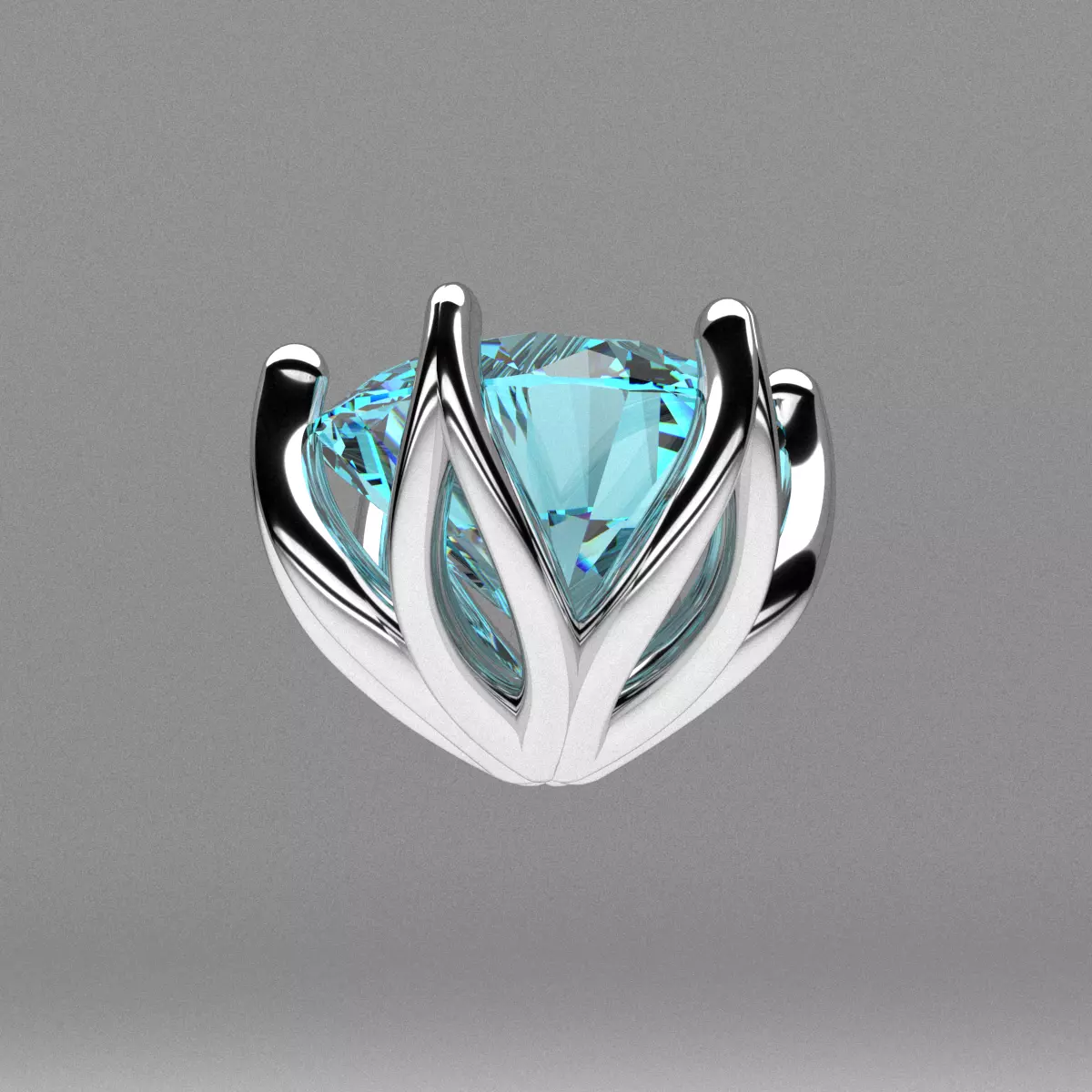 A package of solitaire ring heads engagement 6 prong printable 3D print model_0