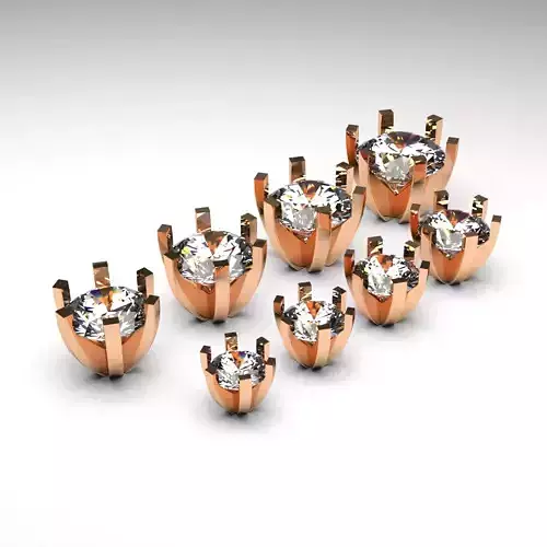 A package of solitaire ring heads engagement 6 prong printable