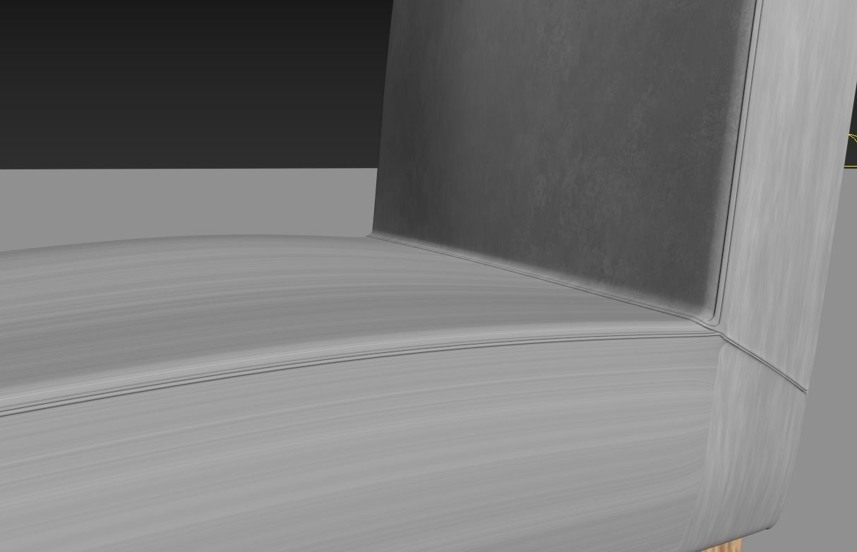 comedor dining table and chairs Low-poly 3D model_9