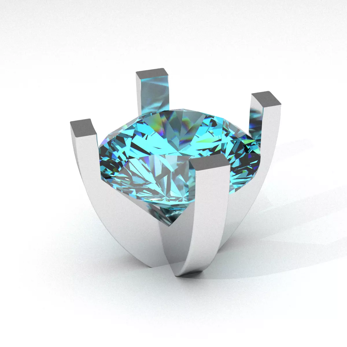 A package of solitaire ring heads engagement 4 prong printable 3D print model_0