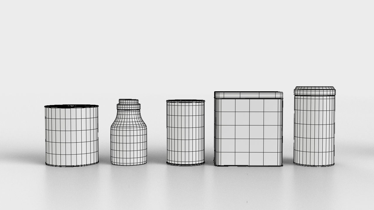 Household products Old supplies 3D model pack Low-poly 3D model_7