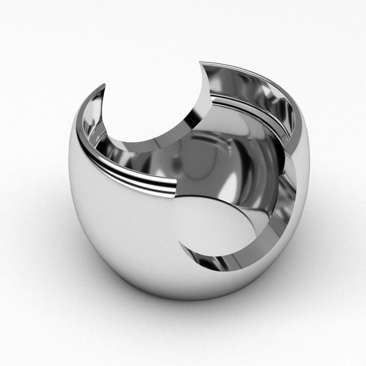 A package of solitaire ring heads engagement flush printable 3D print model_2