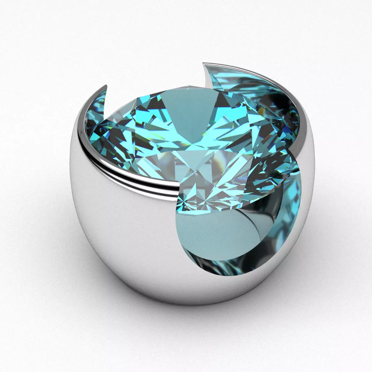 A package of solitaire ring heads engagement flush printable 3D print model_0